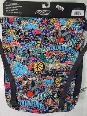 Overtime Men's Graphic Drawstring Sports Backpack - Multicolor